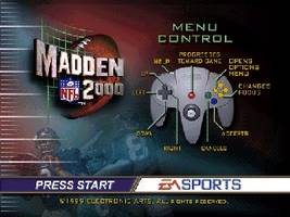 Madden NFL 2000 Title Screen